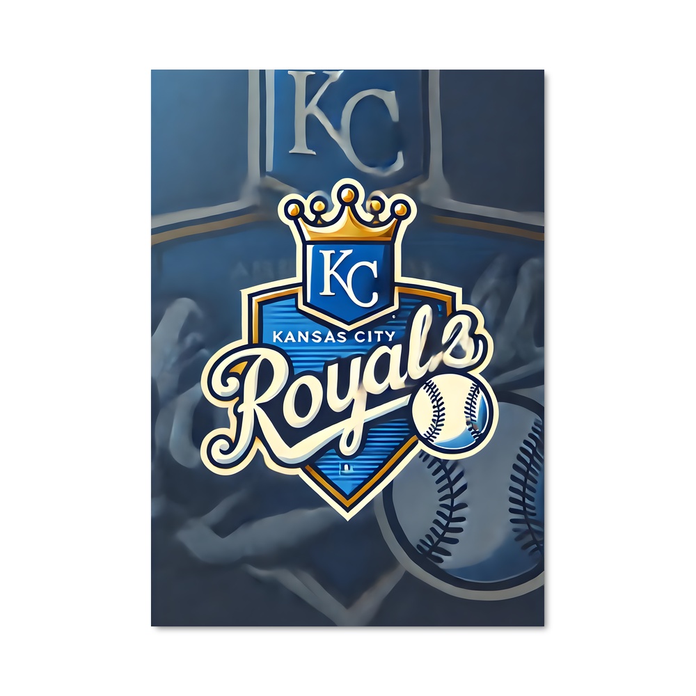Poster Royals Unis – affiche Baseball